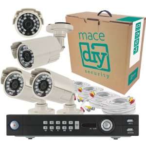  4 Channel 500GB DVR with 4 Color CCTV Bullet Camera System 