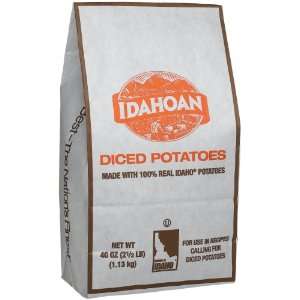 Idahoan Diced Potato Mix, 40 Ounce Package  Grocery 