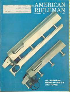 1976 American Rifleman Magazine Aluminum Bench Rest  