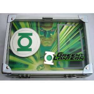  Licensed Green Lantern Silver Plated Ring Rock Box & Belt 