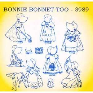  8061 PT BL Bonnie Bonnet Too by Aunt Marthas 3989 Arts 