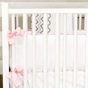  peace love & pink crib bumper