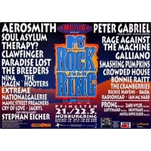ROCK AM RING & IM PARK 1 9 9 4   CONCERT POSTER from GERMANY  