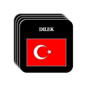  Turkey   DILEK Set of 4 Mini Mousepad Coasters 