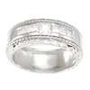 14k White Gold .925 LC Diamond 3 Stone Princess Cut Engagement Ring 
