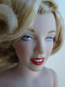 Franklin Mint Doll as a Tribute to Marilyn Monroe for the photoshoot 