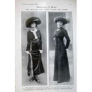    1908 Womens Fashion Cassock Priest Gown Directoire