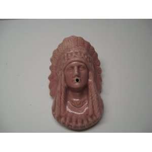  Pink Native American Indian Pottery String Holder 
