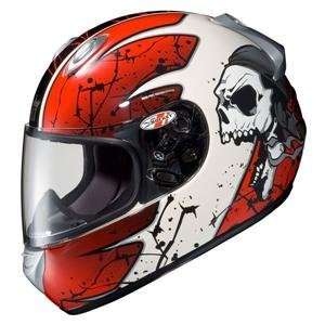  Joe Rocket RKT 101 Villain Helmet   Small/Red/Black/White 