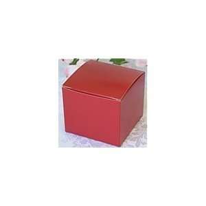  Red Deluxe Gift Boxes (3.5in. L x 3.5in. W x 3in. H 