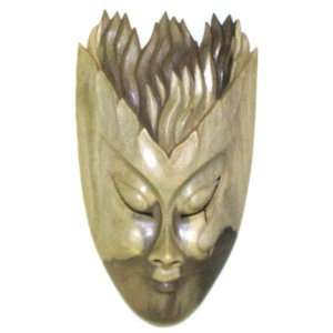 Flame of Insperation Mask ~ Hibiscus Wood 12.25 Inch  