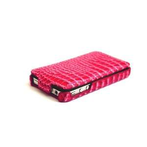  HOT PINK CROCODILE HARD LEATHER CASE COVER Compatible With 