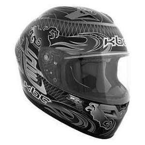 KBC VR2R DRAGON SILVER 2XL MOTORCYCLE Full Face Helmet 