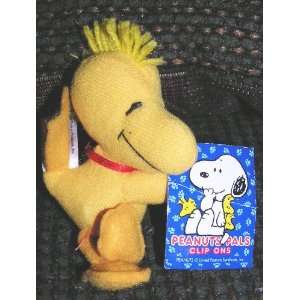  Peanuts Snoopy WOODSTOCK 4 Plush Clip on Doll Toys 