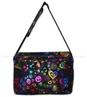 sample detail images track rainbow colored heart peace signs messenger