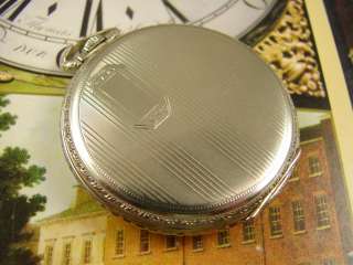 VINTAGE 1917 MAGNIFICENT ART DECO HOWARD POCKET WATCH XTRA CHASED NEAR 