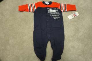 NFL Newborn/Baby 3 6M NEW ENGLAND PATRIOTS Full Body Suit Sleep & Play 