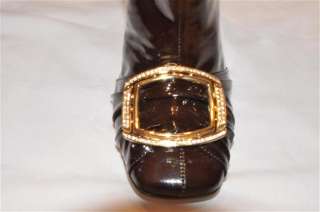 Gianmarco Lorenzi patent Leather Boots Size 36 NEW  