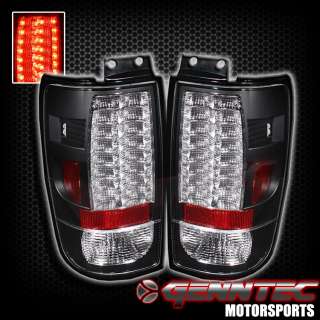 97 02 FORD EXPEDITION LED TAIL LIGHTS BLACK 98 99 00 01  