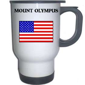  US Flag   Mount Olympus, Utah (UT) White Stainless Steel 