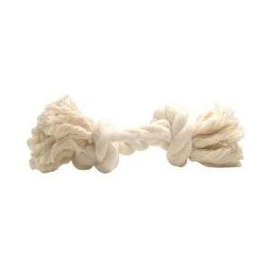  2 Knot Large Tug Rope Bone   White (8 inch)