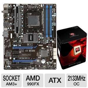  MSI 990FXA GD65 AMD 990FX Socket AM3+ Mothe Bundle 