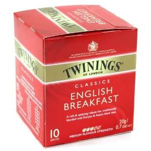  Twinings English Breakfast Classic Tea 10 Count, Pack of 