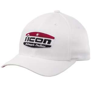  ICON HELLBENT HAT WHITE LG/XL Automotive