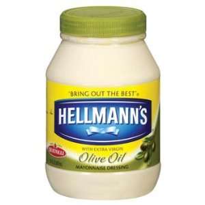 Hellmanns Mayonnaise Dressing with Extra Virgin Olive Oil 30 oz (Pack 
