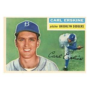  Carl Erskine Brooklyn Dodgers 1954 Topps Card Everything 