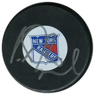 Vaclav Prospal Autographed/Signed Rangers Hockey Puck  