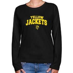  NCAA Rochester Yellow Jackets Ladies Black Logo Arch Long 