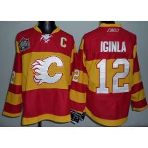 Jarome Iginla Jersey Calgary Flames Third Jersey Hockey Jersey  