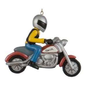  Personalized Motorcyclist Christmas Ornament