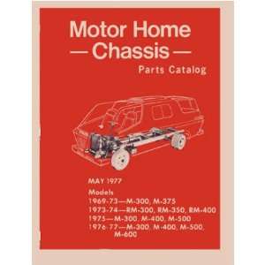  1969 1975 1976 1977 DODGE MOTOR HOME Parts Book List Guide 