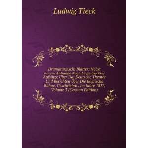   . Im Jahre 1817, Volume 3 (German Edition) Ludwig Tieck Books