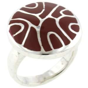  Red Mother Of Pearl Swirl Rings Pugster Jewelry