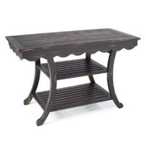 Lucy Console Table   Aged Denim   Grandin Road 