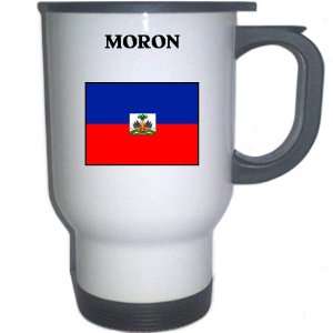 Haiti   MORON White Stainless Steel Mug 