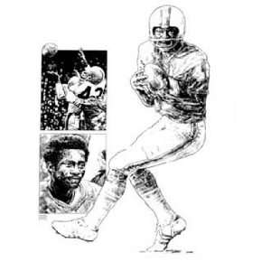  Paul Warfield Miami Dolphins Lithograph