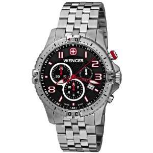  Wenger 77056 Squadron Chrono Stainless Steel Watch Sports 