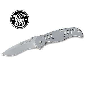 Smith and Wesson Folding Knife Recurve Drop Point Framelock  