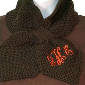  Brown Monogrammed Scarflet