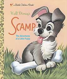 Walt Disneys Scamp The Adventures of a Little Puppy by Golden Books 
