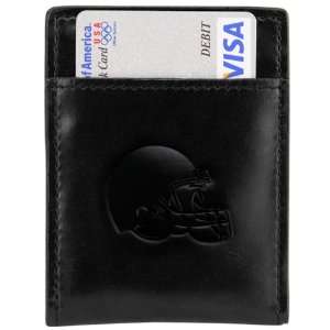   Browns Black Leather Card Holder & Money Clip