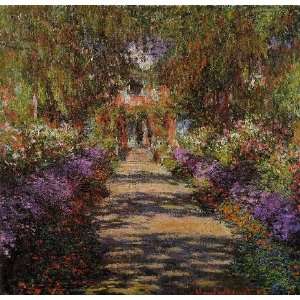   Pathway in Monets Garden at Giverny, by Monet Claude