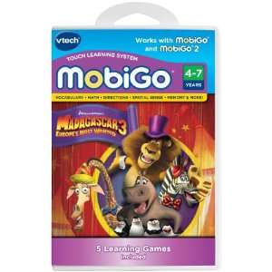    V Tech Mobigo Software Cartridge   Madagascar 3 Toys & Games