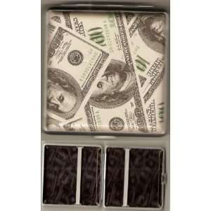  $100 Bills Hard Cigarette Case 