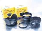   Tele Lens + UV Filter + Hoods 4 FujiFilm HS10 HS20EXR HS25EXR HS30EXR