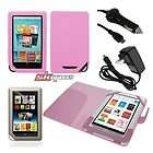 Leather Case+Silicone Skin Case+Protector​+Wall+Car Charger for Nook 